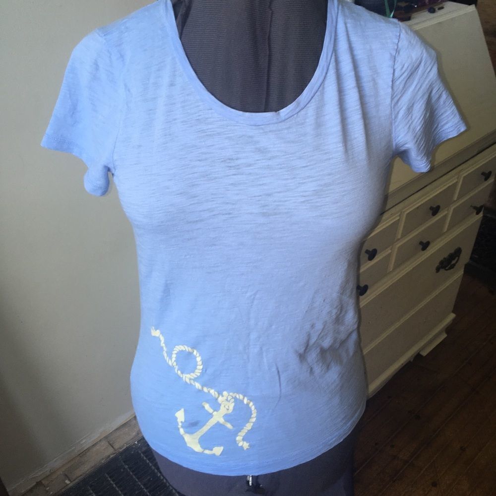 J Crew Factory anchor T-shirt